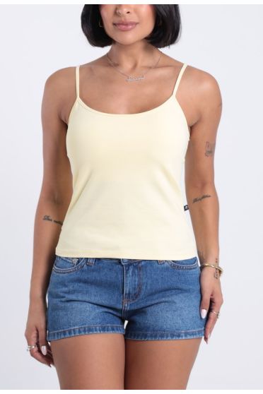 Blusa Feminina Regata Com Alça Regulável - BL.FEM.00239 AMARELO