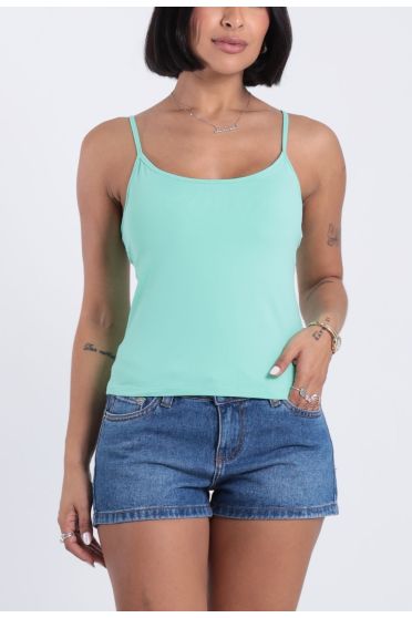 Blusa Feminina Regata Com Alça Regulável - BL.FEM.00239 VERDE