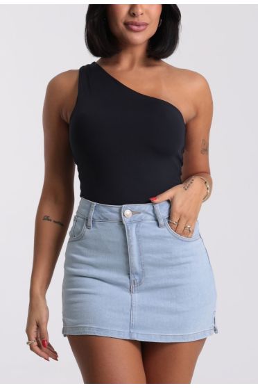 Blusa Regata Ombro Só Poliamida Revanche - BL.FEM.00246 PRETO