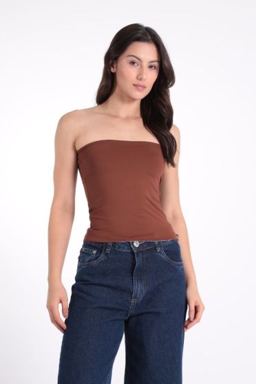Blusa Tomara Que Caia Suplex Revanche-BL.FEM.00285 MARROM