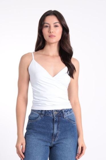 Blusa Feminina Alcinha Com Transpasse Revanche-BL.FEM.00288 BRANCO