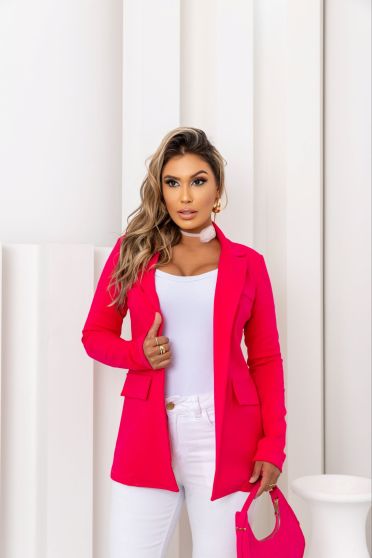 Blazer de Bandagem Feminina Revanche Rutana PINK