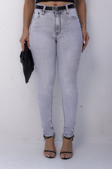 Calça Jeans Skinny Light Gray Feminina Revanche Puno UNICA