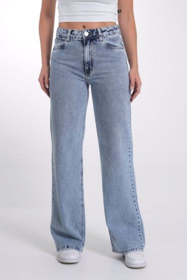 Calça Jeans Wide Leg Feminina Revanche Quillota UNICA