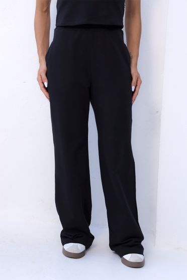 Calça Moletom Cos Com Elastico Feminino Revanche Urabá PRETO