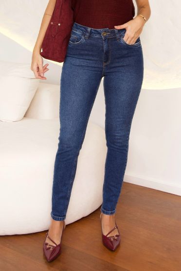 Calça Jeans Skinny Cintura Alta Feminina Revanche  UNICA
