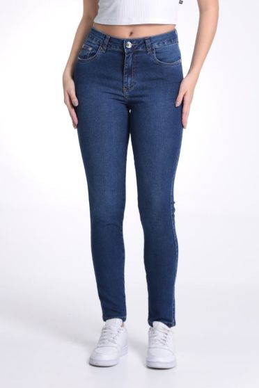 Cal&ccedil;a Skinny Jeans Feminina Abertura Lateral Barra A Fio Revanche Bastille UNICA