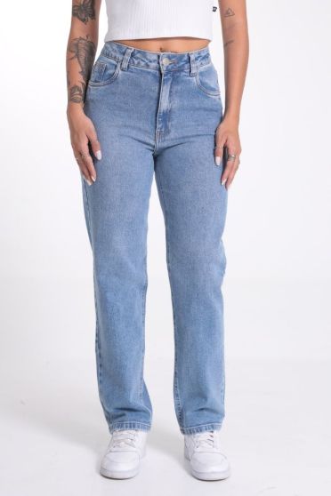 Cal&ccedil;a Jeans Mom Feminino Revanche Aternon UNICA