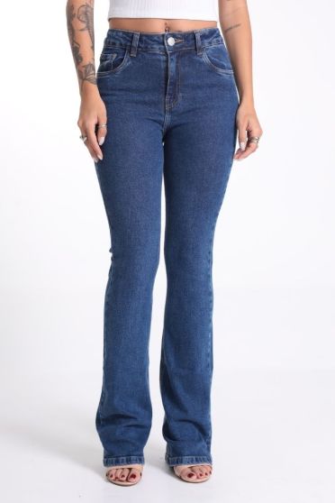 Cal&ccedil;a Jeans Flare Feminina Barra Normal Revanche Camila 