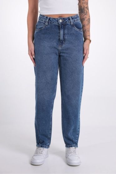 Cal&ccedil;a Jeans Mom Com Pregas Feminina Revanche Thais