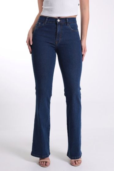 Cal&ccedil;a Flare Jeans Feminina Economic Revanche Lisboa