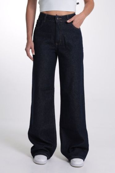 Calça Wide Leg Jeans Feminina Revanche-CA.FEM.00579 UNICA