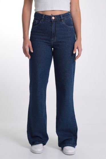 Calça Wide Leg Jeans Feminina Revanche-CA.FEM.00580 UNICA