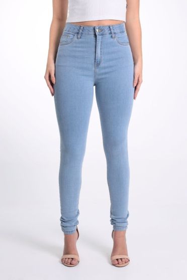 Calça Skinny Jeans Feminina com Cós Personalizado Revanche-CA.FEM.00585 UNICA