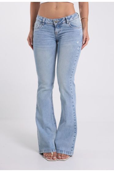 Calça Jeans Flare Cintura Baixa Revanche - CA.FEM.00618 AZUL