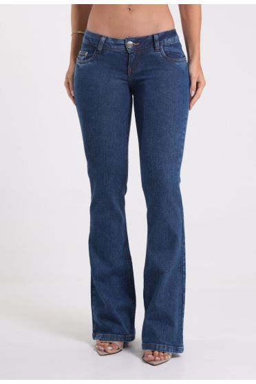 Cal&ccedil;a Jeans Flare Feminina Cintura Baixa - CA.FEM.00630 AZUL