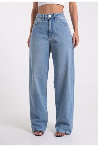 Cal&ccedil;a Jeans Feminina Barrel Leg - CA.FEM.00633 AZUL