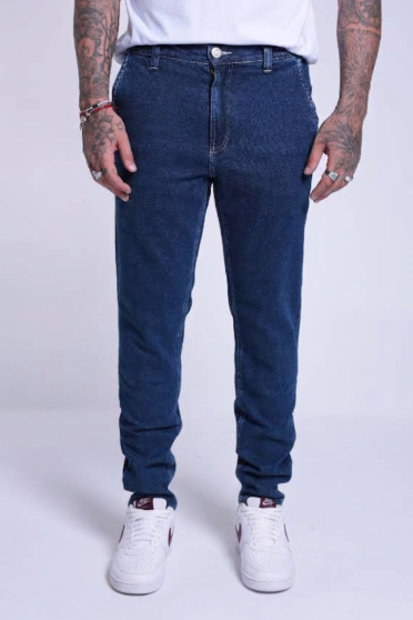 Calça Jeans Slim Com Elastico Masculino Butão UNICA
