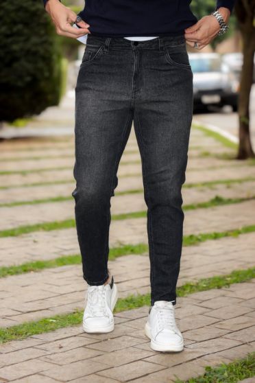 Calça Jeans Barrel Black Masculina Revanche Cabanes

