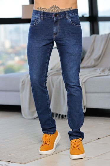 Calça Jeans Com Elástano e Cós Interno Personalizado Masculina Revanche Gurupi UNICA