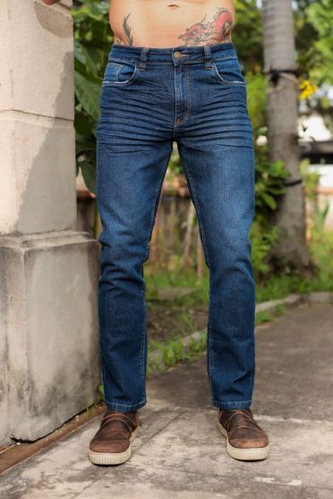 Calça Jeans Regular Com Elástano Masculina Revanche Pedroso UNICA