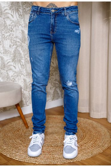 Calça Jeans Reta Masculina Revanche Agrinio Azul
