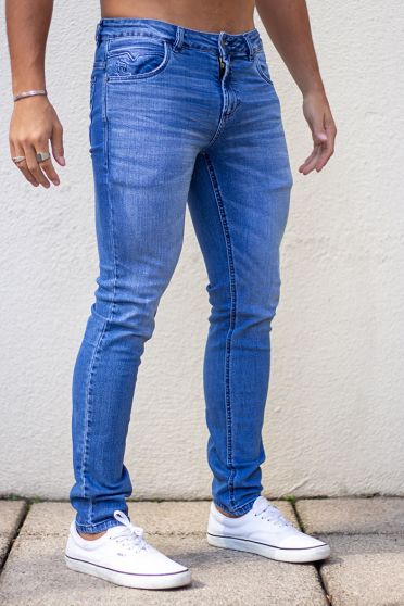 Calça Jeans Reta Masculina Revanche Oslo Azul