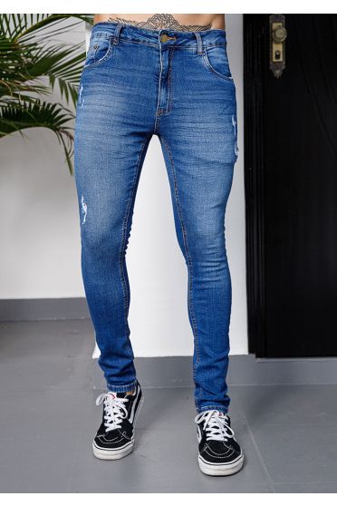 Calça Jeans Skinny Masculina Revanche Serres AZUL