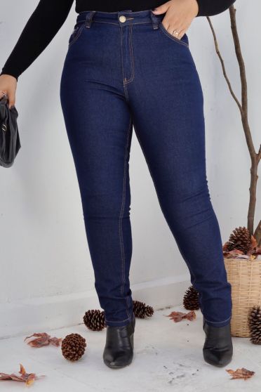 Calça Jeans Skinny Básica Curvy Feminina Revanche Ipsonas Azul