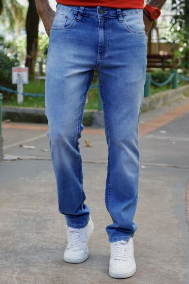 Calça Jeans Slim Masculina Revanche Payerne Azul