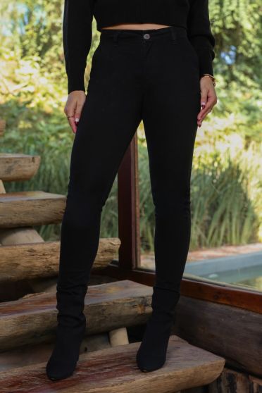 Calça Skinny Bolso Embutido Feminina Revanche Regla PRETO
