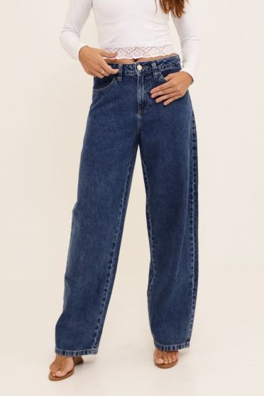 Calça Jeans Baggy Feminino Revanche Finlândia UNICA