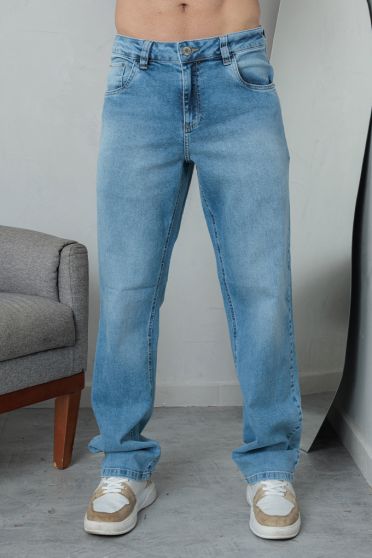 Calça Jeans Baggy Barra Normal Masculina Revanche Ferentino UNICA