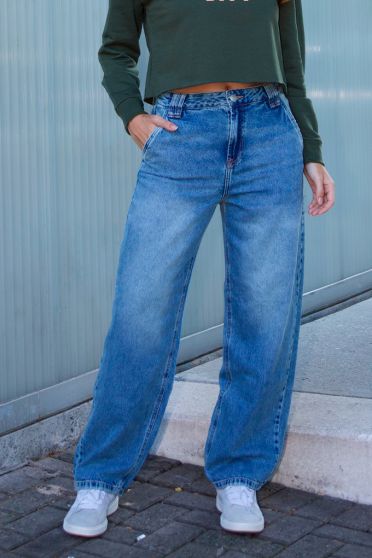 Calça Jeans Baggy Bolso Faca Feminino Revanche Mésua UNICA