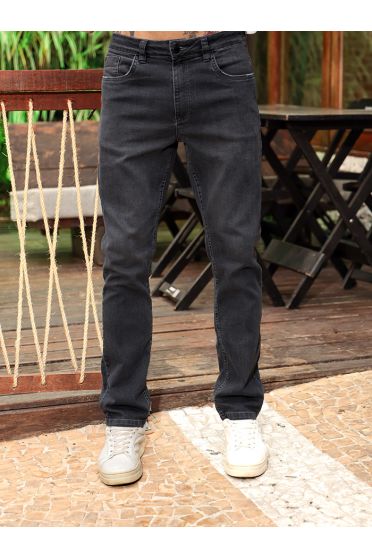 Calça jeans black regular masculina Revanche Nobres Preto