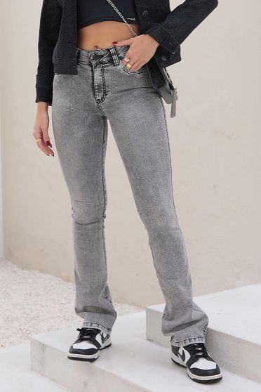 Calça Jeans Flare Cós Personalizado Feminina Revanche Demétrias UNICA