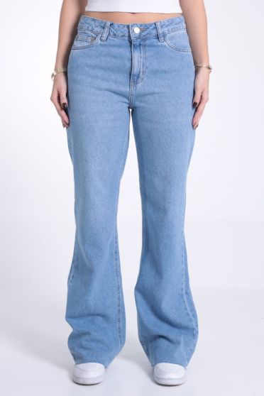 Cal&ccedil;a Jeans Reta Barra A Fio Feminino Revanche Caicos UNICA