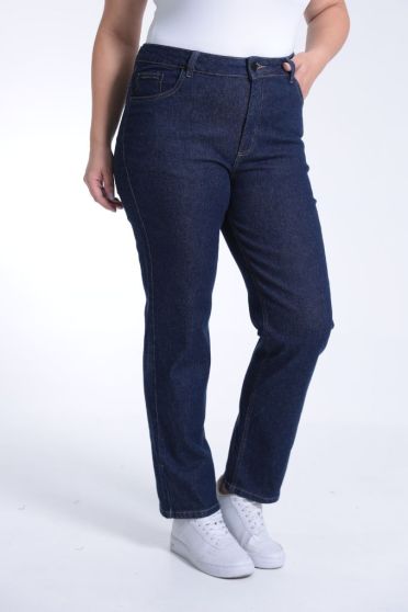 Calça Jeans Reta Barra Normal Curvy Feminino Revanche Helvética UNICA