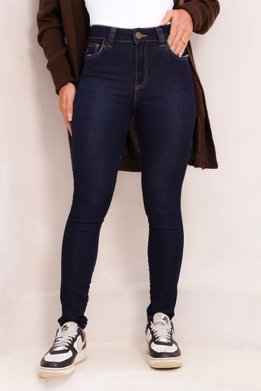 Calça Jeans Skinny Barra Normal Feminina Revanche Ingena UNICA