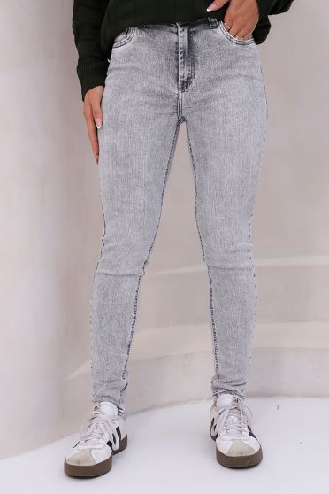 Calça Jeans Skinny Barra Normal Feminina Revanche Salária UNICA