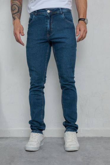 Calça Jeans Slim Barra Normal Masculino Revanche Castellon UNICA