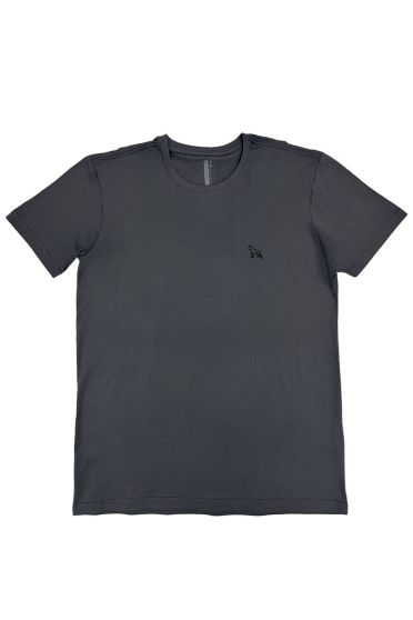 Camiseta Bordada Plus Size Masculina Revanche Medina CINZA ESCURO
