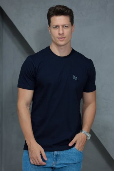 Camiseta Basica Masculino Revanche Foggia AZUL MARINHO ULTRA