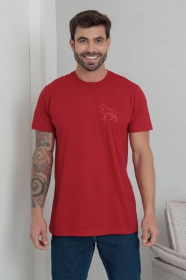 Camiseta Bordada Masculino Revanche Ugerno BORDO