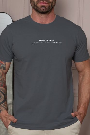 Camiseta Estampada Masculino Revanche Alavário CINZA ESCURO
