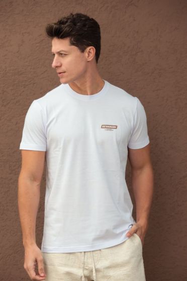 Camiseta Estampada Masculino Revanche Bétulo BRANCO