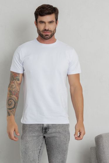 Camiseta Estampada Masculino Revanche Bizone BRANCO