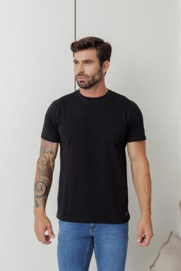 Camiseta Estampada Masculino Revanche Bizone PRETO