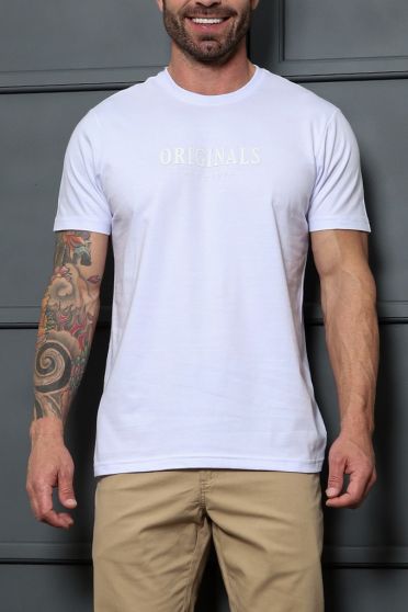 Camiseta Estampada Masculino Revanche Cidamo BRANCO