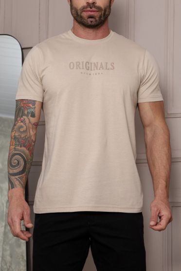 Camiseta Estampada Masculino Revanche Cidamo AREIA